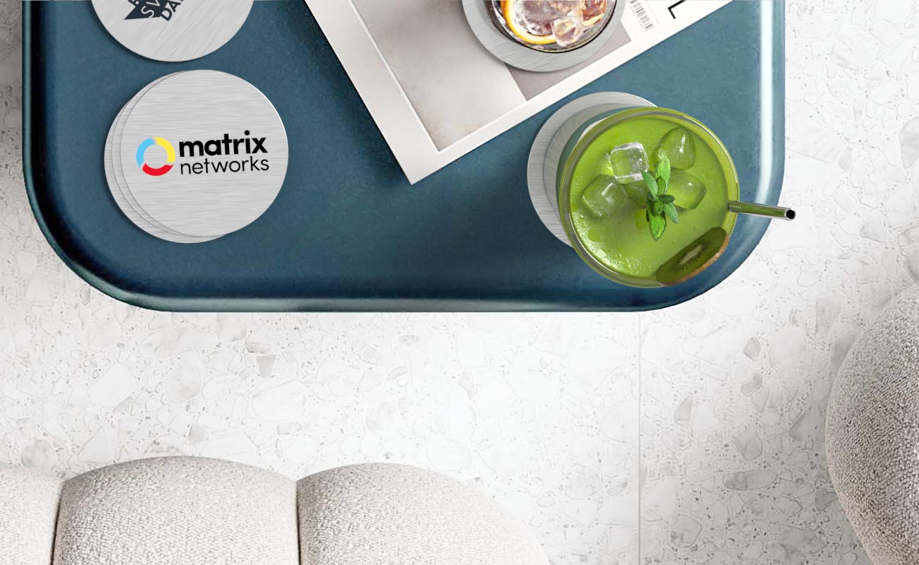 Disc - Aluminium Coasters with Logo gallery thumbnail