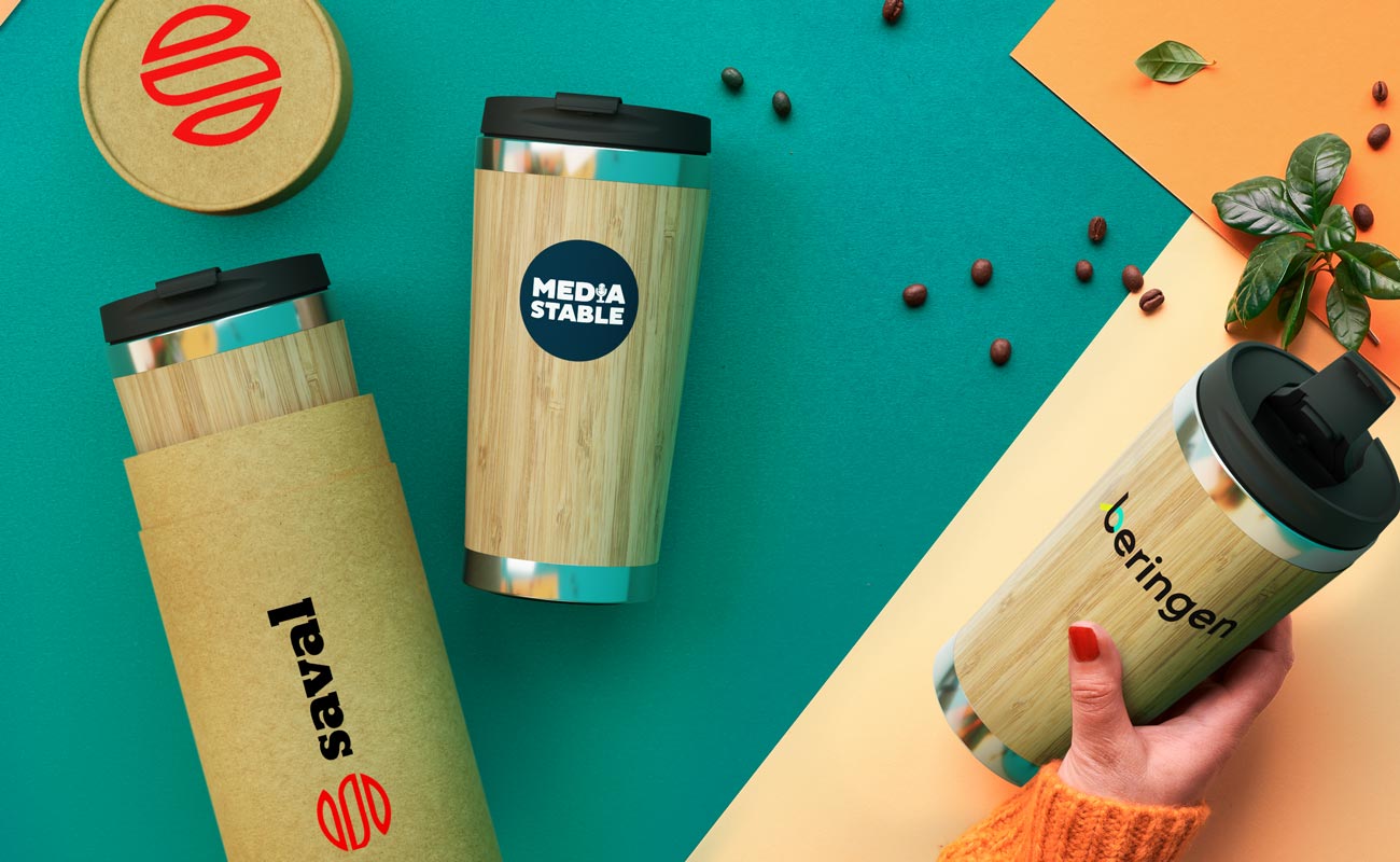 EcoSip - Promotional Bamboo Travel Cups