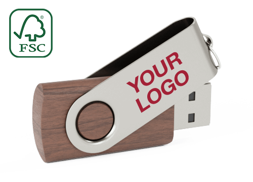 Twister Wood - Branded USB Sticks