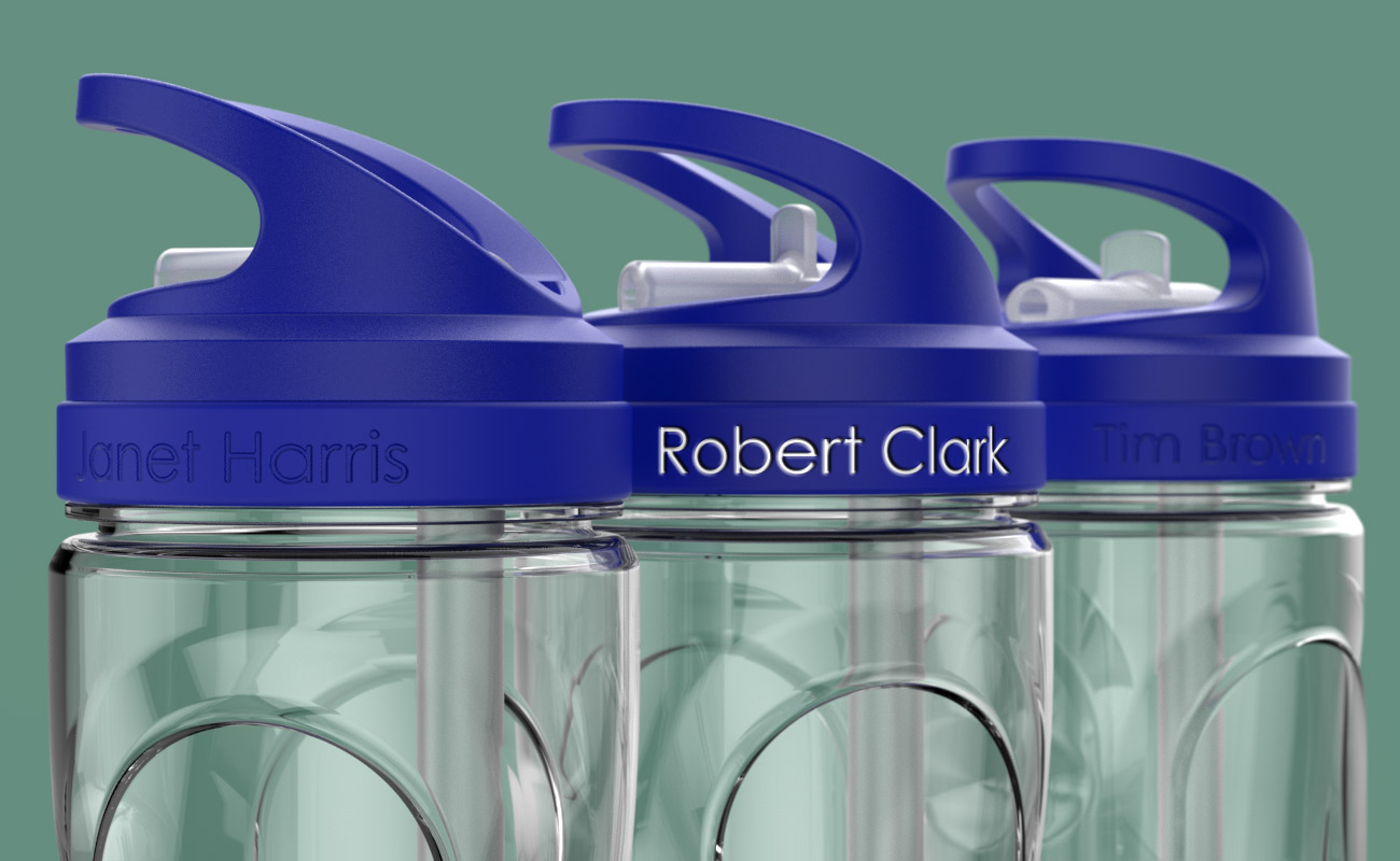 Wave - Customised Promotional Plastic Water Bottles gallery thumbnail