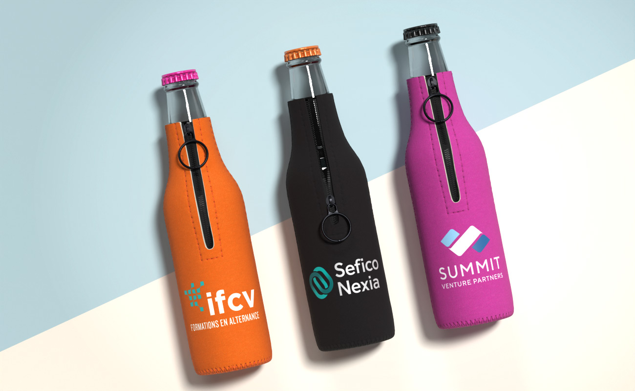 Zipper - Koozies with Logo gallery thumbnail